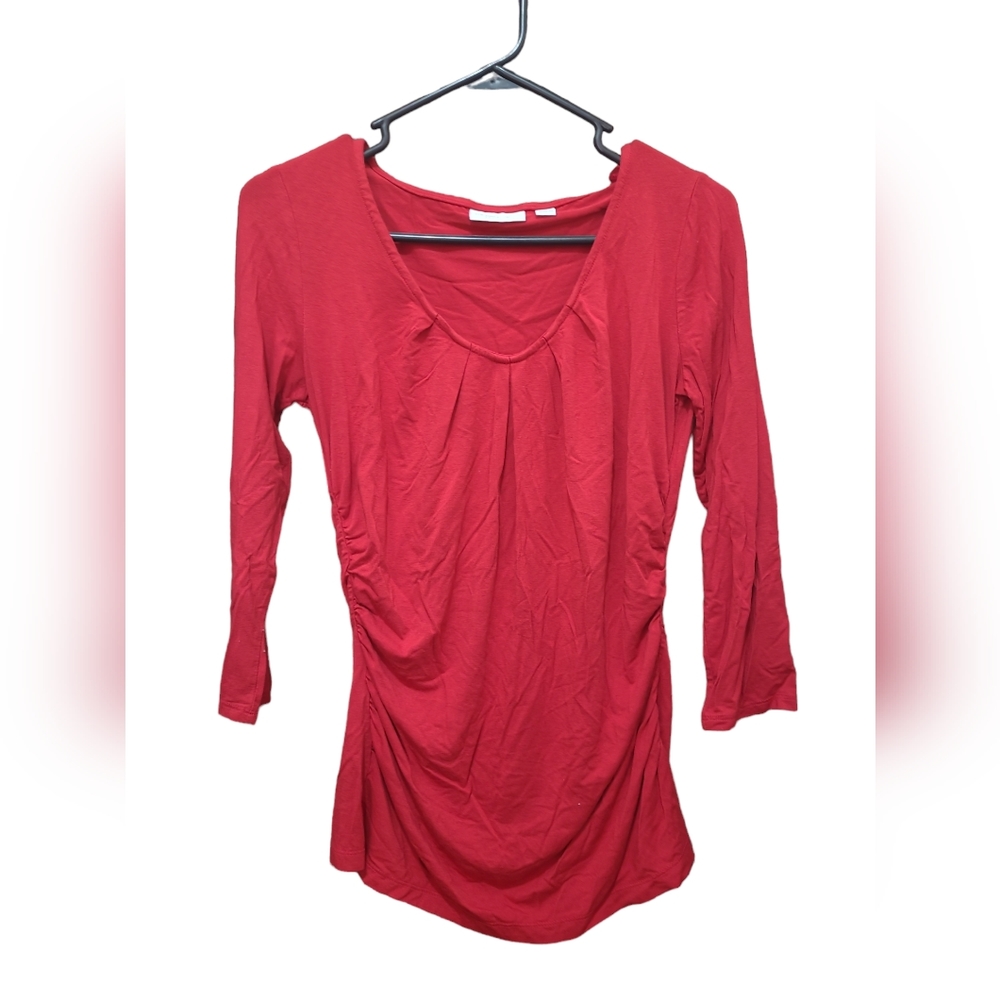 🌻New York & Co Red 3/4 Sleeve Top